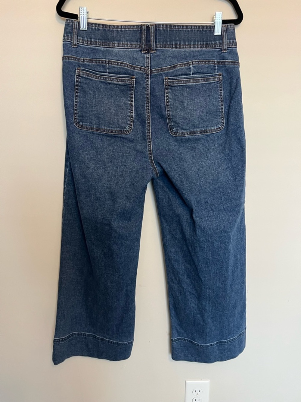 Draper James Women's High Rise Wide Leg Jeans Size 14 - Picture 7 of 10